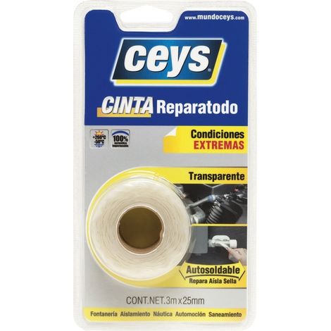 Cinta adhesiva reparatodo Ceys 3 m x 25 mm
