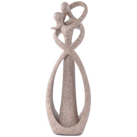 23CM Statue Couple, Statue De Résine Amoureux Couple Statue Sculpture pour Le Cadeau De La Saint Valentin Décor De Mariage À La Maison (1/4)