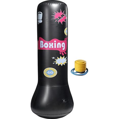 Sac De Frappe Enfant - Sac De Boxe Soufflé pour Tout-Petits  Punching Ball Rebondissant pour Fitness, Gym, Extérieur et Jeu Ludique