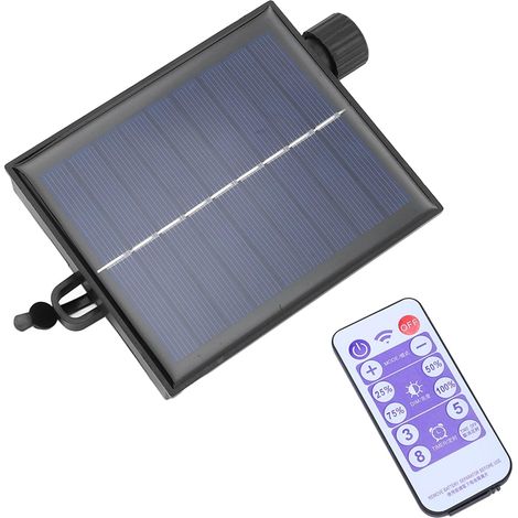 Panneau Solaire de Remplacement, Boîtier de Commande de Lumière Solaire Réglable étanche Automatique avec Télécommande, Carte de Circuit imprimé de Chaîne de Lampe Solaire (Boost (1/5)