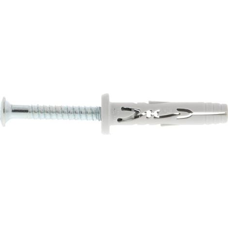 Cheville à frapper HIT-M P douille plate avec vis tête cylindrique zingué - 8 x 42 mm - boîte de 100 (1/4)