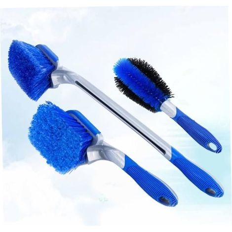 Kit de brosse de pneu kit de gadget de nettoyage de voiture outil de nettoyage de pneu brosse de nettoyage de jante brosse de pneu (1/5)