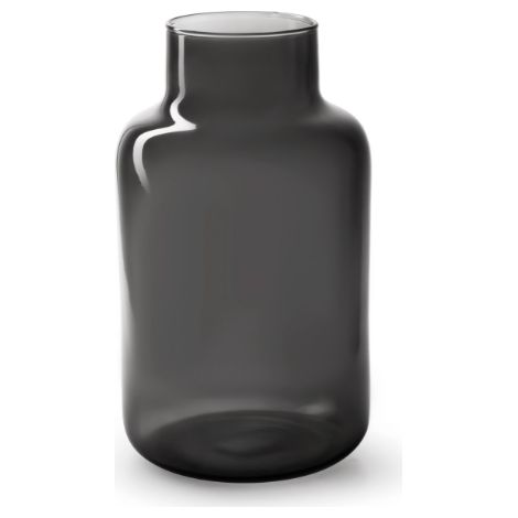 Bloomique - Vase Gigi - Vase noir intérieur - Vase en verre - Vase à fleurs - H35 x Ø13 cm - Vase fait main - Emballage renforcé