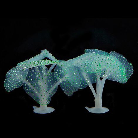 3 Packs De Dcorations Lumineuses Pour Aquarium, Dcorations Pour Aquarium Avec Corail Simul En Forme De Champignon, Dcorations En Silicone Pour Aqu (1/5)
