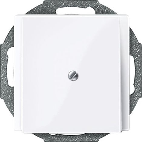 MERTEN, 1329503, 296 325 PIASTRA DI MONTAGGIO USCITA CAVO, BIANCO LUCIDO, SISTEMA M