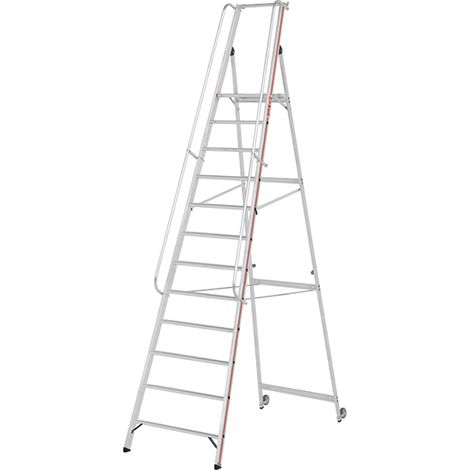Scaletta 12 gradini - altezza massima di lavoro 4.80m - 8081/12