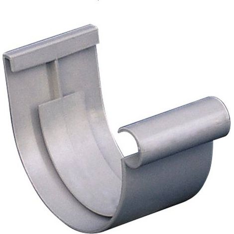 First Plast – Raccord pour gouttière 16 gris – Jonction à coller – Pour chantiers humides – Matériau PVC durable
