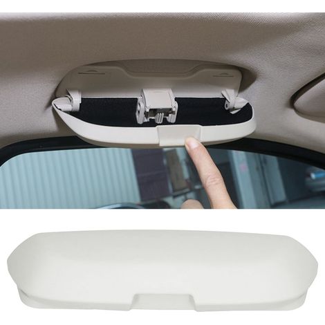 Étui à lunettes de voiture BMW F10 F20 G20 G30 F30, boîte de rangement pour lunettes de soleil, blanc cassé (1/5)