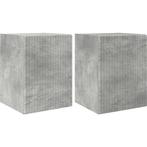 Mueble TV de pared moderno diseño minimalista 30 x 31 x 40 cm de madera contrachapada hormigón 020054941 (1/5)