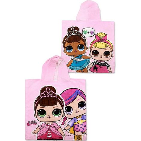 Toalla de baño tipo poncho con capucha de LOL Surprise (1/2)