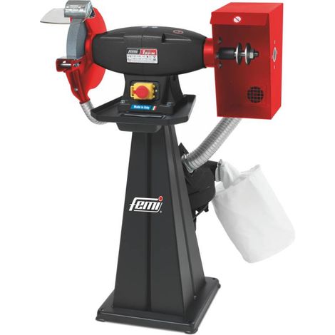 Kombinierte Schleif- und Poliermaschine FEMI 199 EVO - 1500 W Drehstrom - Ø 250x35x25 mm - Ohne Schleifscheibe und Bürste - 8005832