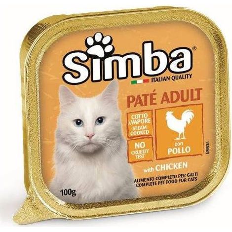 CIBO GATTO MONGE SIMBA 100 G PATE VSC POLLO - 32 pezzi