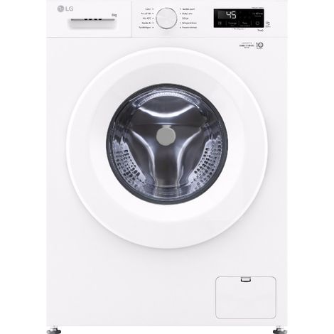 Lavadora de carga frontal de 8 kg, 1400 rpm, blanca - F84B13WHS - Lg -