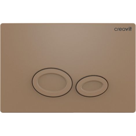 Creavit Drop WC Betätigungsplatte 2-Mengen-Spülung Basalt matt Creavit Drop WC Betätigungsplatte 2-Mengen-Spülung Cappuccino matt (1/2)