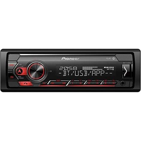 Pioneer MVH-S420BT - Autoradio 1 DIN con sintonizador RDS, Bluetooth®, iluminación roja, USB, aplicación Pioneer Smart Sync y Compatible con Dispositivos Apple y Android (1/5)