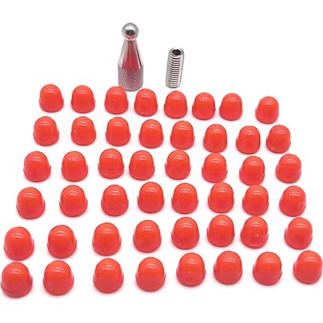 Lot de 48 embouts en caoutchouc pour réparation de marteau et pointes pour crochet et tige de réparation de voiture (1/4)