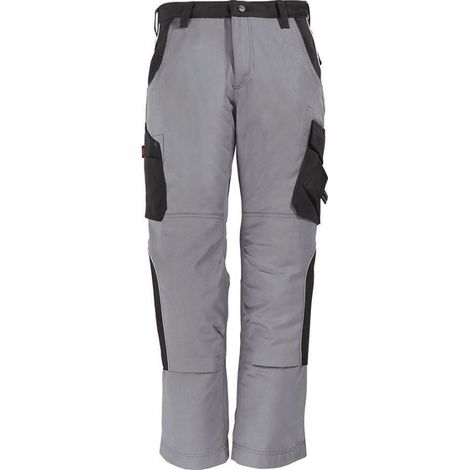 Pantalón de trabajo Marróno, 300 g/qm, Talla 58, gris/negro