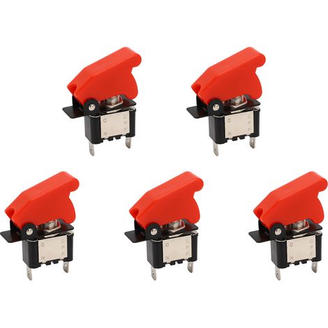 12V 25A 2-poliger wasserdichter Wippschalter, 5er-Pack, für Boot, Auto und Wohnmobil (1/5)