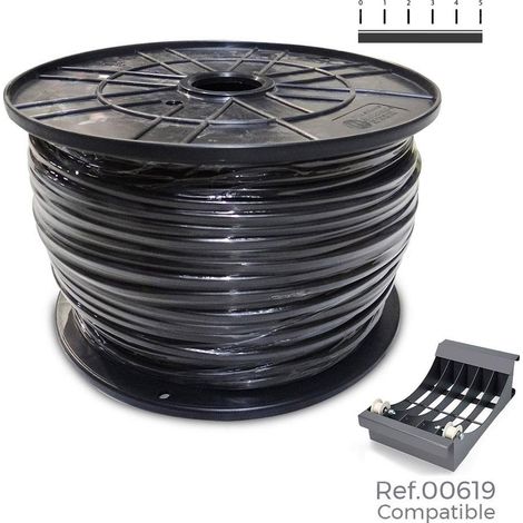 Enrouleur de câble de tuyau h05vvf noir 3x1mm 300m grande bobine