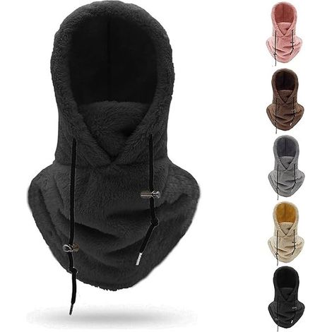 Masque de ski à capuche Sherpa, cagoule polaire coupe-vent pour l'hiver (1/5)