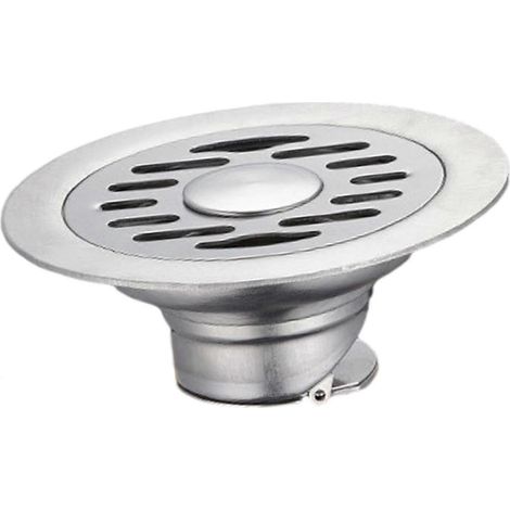 Siphon de sol, drain d'égout, anti-odeurs, anti-refoulement, bonde de piscine, couvercle de crépine de douche, couvercle pour évier de cuisine ou de buanderie-11.8x5cm Double