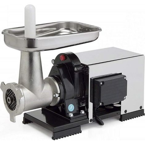 REBER 9500 NCSP Tritacarne corto n° 22 elettrico 600W 0,8 HP piatto in inox