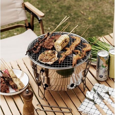 Barbecue de table à charbon de bois Barbecue de table à charbon de bois Barbecue de table Barbecue de table portable (1/5)