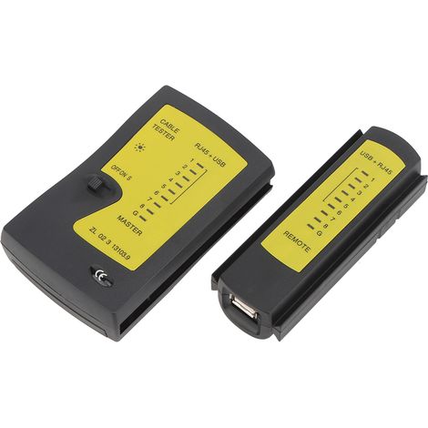Testeur de câbles RJ45+USB professionnel YG468U : outil de test rapide et précis pour câbles téléphoniques et réseaux. (1/5)