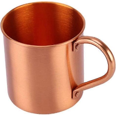 Mug en cuivre massif, design épuré, avec anse (1/5)