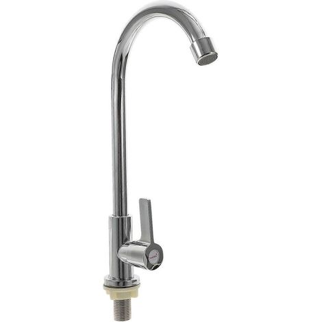 Robuste Badezimmerarmatur, Vertikalarmatur, spiralförmiger Gemüsewasserhahn, Einzel-Kaltwasserhahn, Küchenzubehör (1/5)