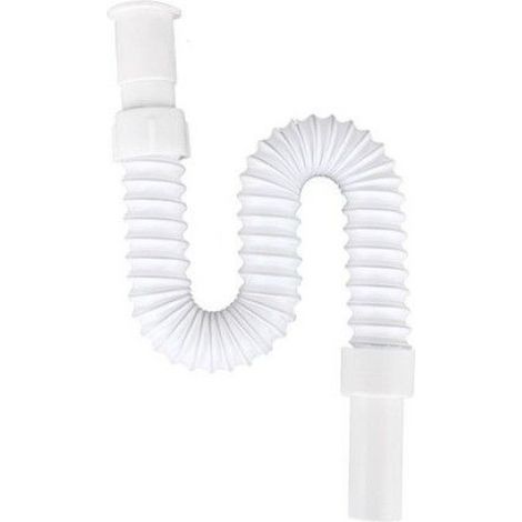 Siphon flexible pour évier - Tuyau de vidange universel - Longueur rétractable 35-75 cm (1/5)
