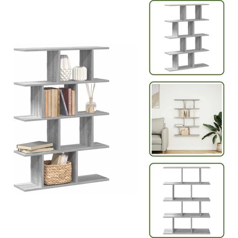 vidaXL Étagère cube murale 12 compartiments sonoma gris (1/5)