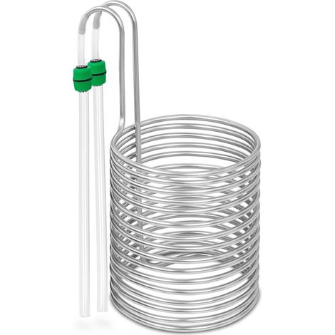 Enfriador espiral para mosto de cerveza de 16 vueltas