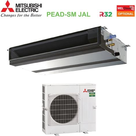 mitsubishi electric aire acondicionado aire acondicionado conductos inverter cabeza media 48000 btu pead-sm140jal + puz-sm140yka trifásico r-32 wi-fi opcional