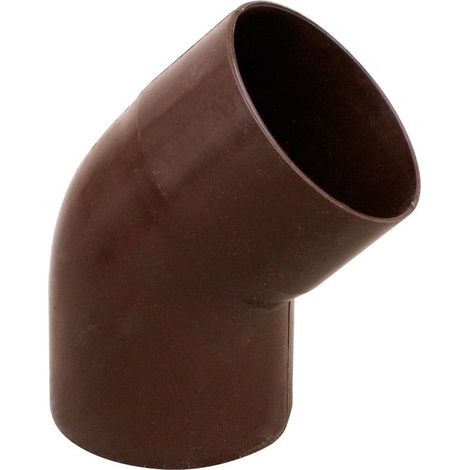 Coude PVC 45° mâle femelle pour tube Ø80 - Marron - First Plast