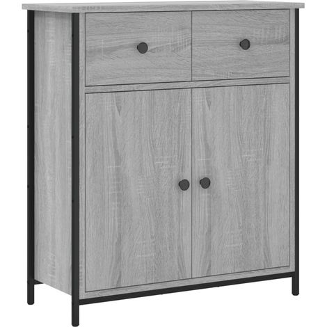 Credenza buffet cassettiera mobile contenitore organizer cucina soggiorno salonsonoma 70 x 30 x 80 cm pannelli compositi grigio 020036501