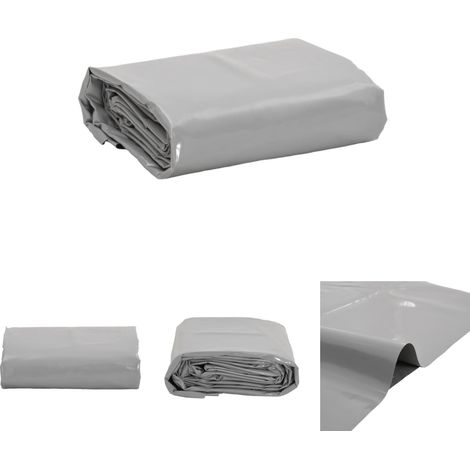 The Living Store Abdeckplane Grau 1,5x2,5 m 650 g/m² - Planen (1/5)