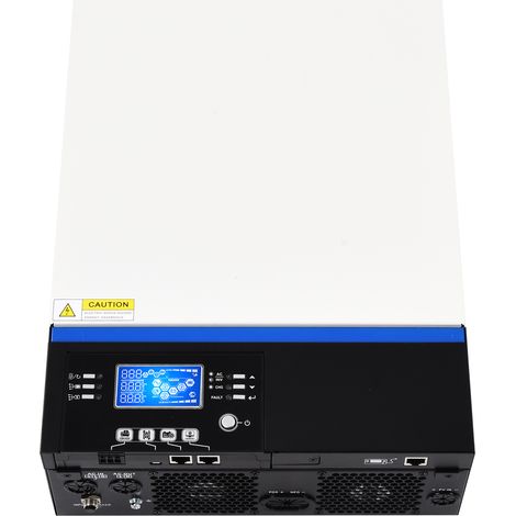 Onduleur Solaire Hybride Hors Réseau 5000W Pur Sinus, Contrôleur de Charge MPPT 80A, Tension 230VAC, POWVM5KIII (1/5)