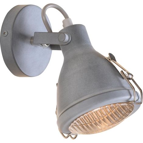 Applique murale métal Candellux Crodo 91-71101 grise E14 (1/5)