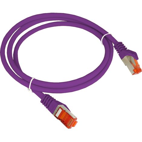 Cable de conexión Alantec Cat. 6A S/FTP morado 3m lsoh