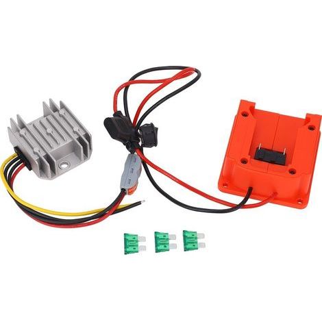 Convertisseur 18V à 12V DC12V 10A 120W sortie réducteur de tension cc alimenté par batterie avec fusibles à lame pour 48-11-1815 (1/5)
