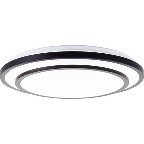 Deckenleuchte Luciano Ø49,5cm Metall/Kunsts., schwarz/weiß
