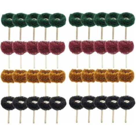 40Pcs 1(25mm) Roue abrasive Roue de polissage pour Dremel Outil rotatif (1/5)