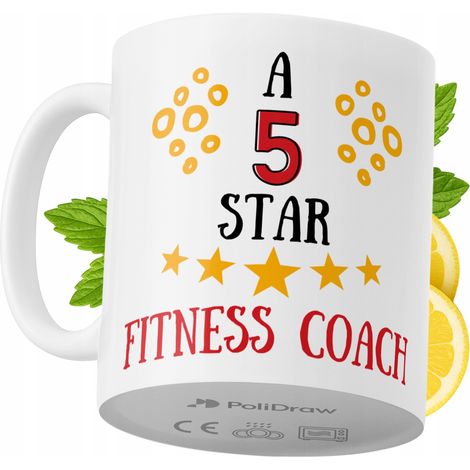 Lustige Kaffeetasse mit witzigem Textdesign für Fitnesstrainer – ideal für Geburtstage, Namenstage und Feiertage. Hochwertige Tasse für besondere Anlässe, ob im Büro oder zu Hause. Farbe: Weiß, 330 ml