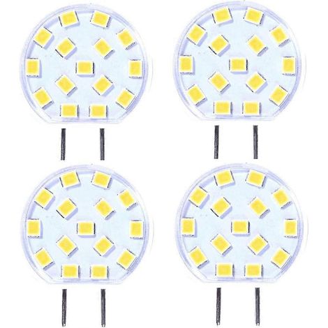 Ampoule LED G8 dimmable 2,5 W 3000 K blanc chaud doux, culot céramique x4 (1/4)