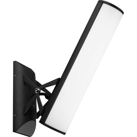 Applique da esterno a LED ALU trama terrazza facciata grigio chiaro orientabile Globo 34185 (1/4)