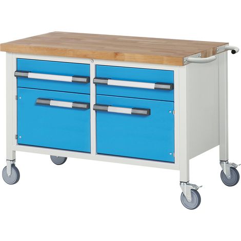 eurokraft pro, Établi mobile série 8000, sur piétement, 2 (1/2)