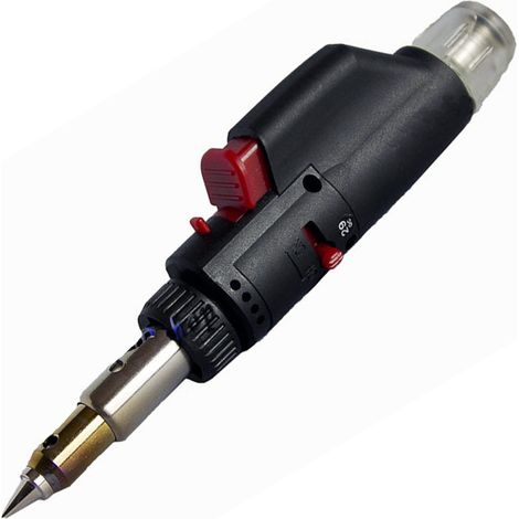 Trade Shop - Mini Soplete De Gas Para Soldar Mini Soldador De Estaño Portátil Recargable Pt-330 -