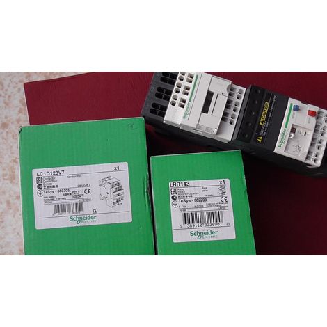 LC1D123V7 380V + LRD143 7-10A Contacteur + Relais Thermique