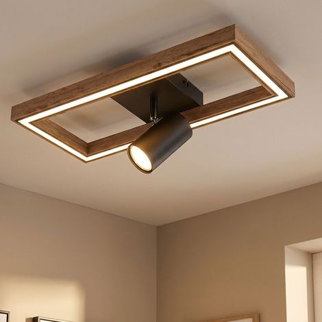 Deckenleuchte Deckenlampe LED Wohnzimmerleuchte Schwarz Dreh-Schwenkbar L 50 cm